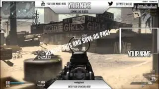 FREE Profestional Twitch Overlay for Cod Ghosts Easy to Edit! *PHOTOSHOP*