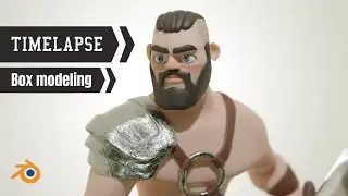 3D Character Gladiator Modeling Timelapse - Blender / Box Modeling