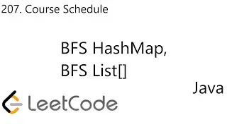 LeetCode 207 | Course Schedule | BFS HashMap, List[] | Java