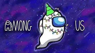 Амонг ас ПРИЗРАК  / Как нарисовать Among Us призрака / Новогодние рисунки
