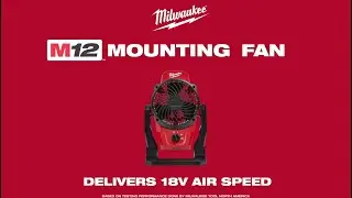 Milwaukee M12 Mounting Fan