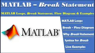 MATLAB Loops | MATLAB Break Statement | MATLAB Break Flow Diagram | MATLAB Break Syntax | Why Break