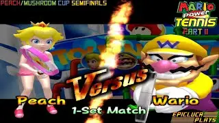 Mario Power Tennis Part 11 - Peach/Mushroom Cup Semifinals (Gamecube) | EpicLuca Plays S06E616