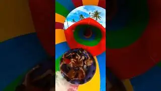 Oscillating Raft Water Slide ! #youtubeshorts #shortsfeed #trending #viral #shorts #adventure