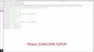 Python CGI Program 1: How to Run Python CGI Programs on XAMPP Server on Windows 10