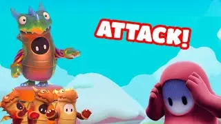 I RAIDED Fall Guys Streamers with DRAGONS!