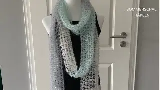 Leichten, eleganten Schal häkeln