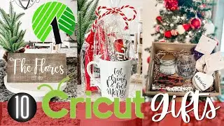 10 Dollar Tree Christmas DIY's Gift Ideas Using Cricut **2022**