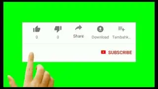 Subscribe Button Green Screen With Sound Subscribe Green Screen And Bell Icon