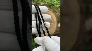 Нейлоновый гайтан с серебряными вставками