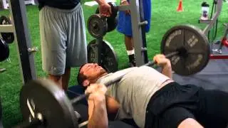 Brian McNally NFL Combine 225 Bench Press Test