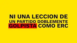 CS no va a tolerar ni una lección de un partido que lleva a sus espaldas dos golpes de Estado, ERC.