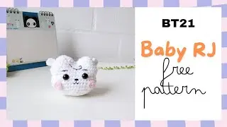 Alpaca amigurumi | Patrón Gratuito | Baby RJ#BT21