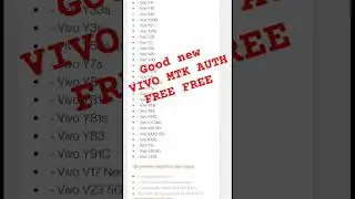 unlock tool VIVO Mtk auth free free download 