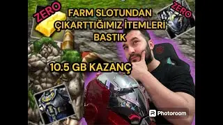 KNİGHT ONLİNE 12 PC İLE FARM PAZAR  [ZERO] GİANT GOLEM FARM SLOTUNDAN TOPLADIĞIMIZ İTEMLERİ BASTIK