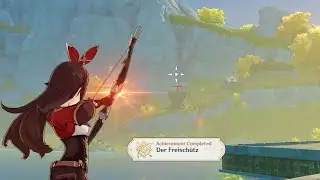 Genshin Impact - strike an opponent's weak point from extremely far away