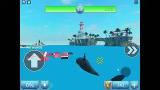 winning as the shark in sharkbite!
