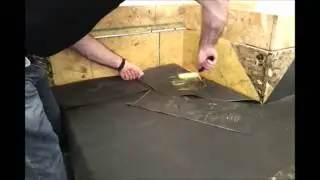 EPDM Rubber Membrane Application to Upstand Walls