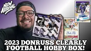 NEW RELEASE: 2023 PANINI DONRUSS CLEARLY FOOTBALL HOBBY BOX! $300 A BOX AND A CHANCE FOR A DOWNTOWN!