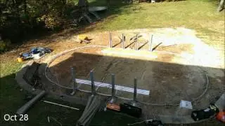 TimeLapse of Pool Work from oct15 - Oct 31
