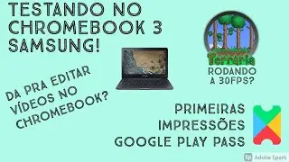 Testando Apps da Google Play Pass! Chromebook rodando Terraria? Da pra editar vídeos no Chromebook?