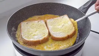 Это так просто и вкусно, что хочется готовить каждый день! Хрустящий сэндвич с яйцом.