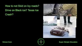 How to not Skid on Icy roads? Drive on Black ice? Texas Ice Crash?