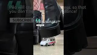 Oddly Satisfying Crushing Toy Car to Relax! ASMR with Soul-Saver Boots!