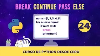 Sentencias: break, continue, pass, else | Curso de Python desde cero 🐍