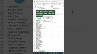 Most Useful Excel Time Saving Trick - You Show Know #excel #shorts #tricksverse #excel #exceltricks