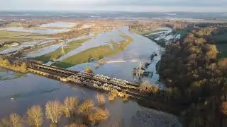 Jaunuary Flooding of the  River Soar & River Trent Confluence & Holme Pirrepoint Jan 9th 25