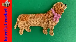 Crochet Sausage Dog Tutorial – Crochet Applique Tutorial