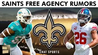 New Orleans Saints Free Agency Rumors On Saquon Barkley, Jerome Baker + Saints Draft Targets