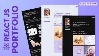 🚀 How to create a responsive portfolio website using React JS  