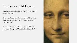 Concepts and Problems in the Visual Arts, Lecture H1: The idea of art history