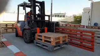 Forklift Driving Skills Training #chicane