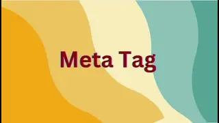 META TAG AND ATTRIBURE THAT GOOGLE SUPPORTS | META TAGS FOR SEO |HTML META TAGS DEFINATION , EXAMPLE