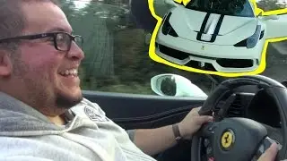 DRIVING MY FIRST FERRARI !!!