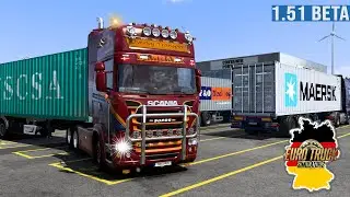 ETS2 SCANIA R580 - Container Transport [2804] EURO TRUCK SIMULATOR 2