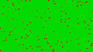 Rain Heart Green Screen