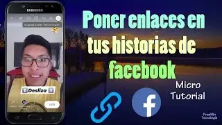 ●○ Como poner enlaces en historias en pagina de Facebook ○● |Franklin Tecnologia Sd|