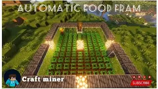 How to make an Automatic villager food fram (EASY) Minecraft tutorial |craftminer|