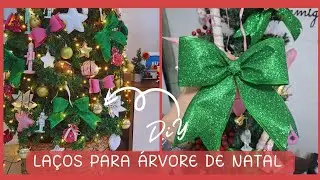 DIY LAÇOS para árvore de natal