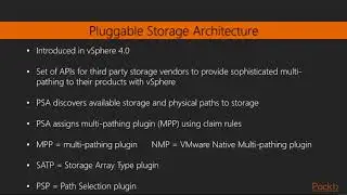 Pluggable Storage Architecture PSA