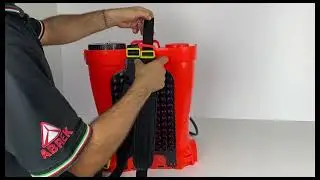 Tutorial come montare spallacci pompa a batteria Abrek