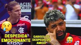 EMOCIONANTE ! FILIPE LUÍS DESPEDINDO DE GABIGOL EM SEU ÚLTIMO JOGO PELO FLAMENGO