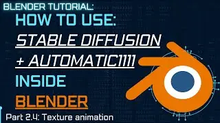 Stable Diffusion+Automatic1111 in Blender:Texture animation[Part:2.4]