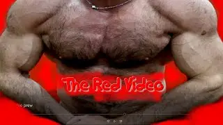 ALPHA HAIRY DADDY FLEXING MUSCLES - THE RED VIDEO - THESTREETFLEXER