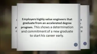 Accelerated Engineering Degree Programs -- Doing It The Easy Way