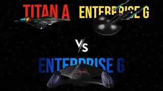 ENTERPRISE G vs 2 ENTERPRISE G (USS TITAN) | Star Trek Ship Battles - Bridge Commander